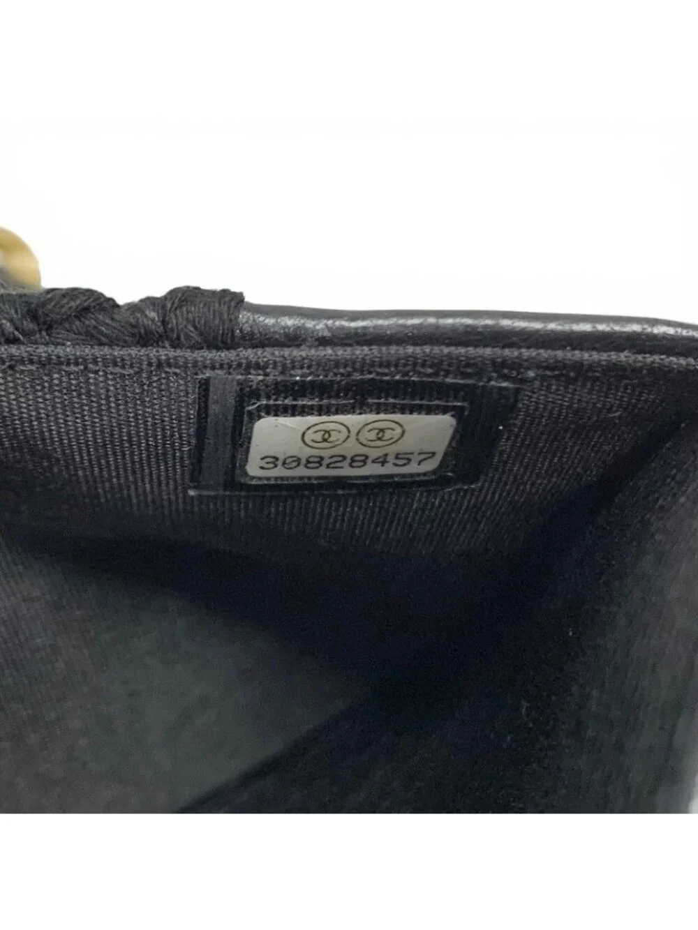 Chanel Shoulder Bag Black Gold Silver 19 CC Logo Crochet Chain Wallet
